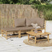Set mobilier de grădină cu perne gri taupe, 3 piese, bambus - WALTI WALTI