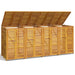 Magazie pubelă gunoi cvadruplă, 280x89x117 cm lemn masiv acacia - WALTI WALTI
