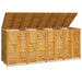 Magazie pubelă gunoi cvadruplă, 280x89x117 cm lemn masiv acacia - WALTI WALTI