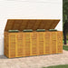 Magazie pubelă gunoi cvadruplă, 280x89x117 cm lemn masiv acacia - WALTI WALTI
