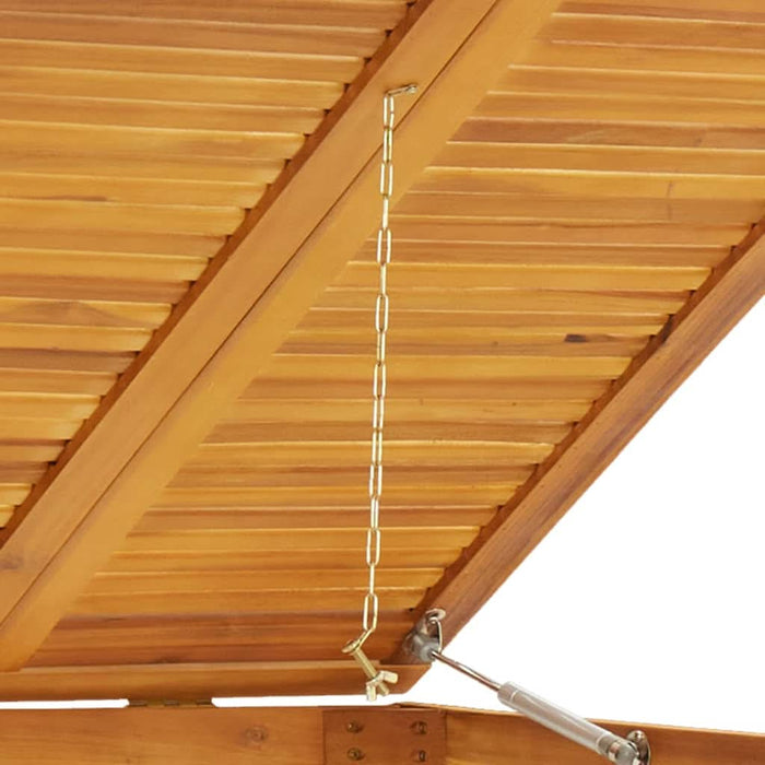 Magazie pubelă gunoi cvadruplă, 280x89x117 cm lemn masiv acacia - WALTI WALTI