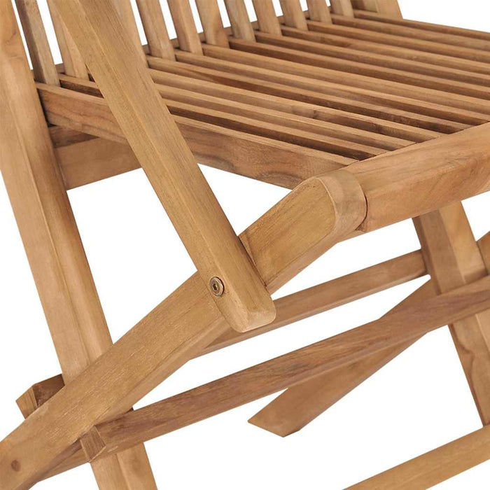 Set de masă pentru grădină 7 pcs Maro Lemn solid de tec - WALTI WALTI