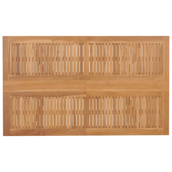Set de masă pentru grădină 7 pcs Maro Lemn solid de tec - WALTI WALTI