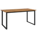 Set mobilier de grădină, 7 piese, lemn masiv de acacia și metal - WALTI WALTI