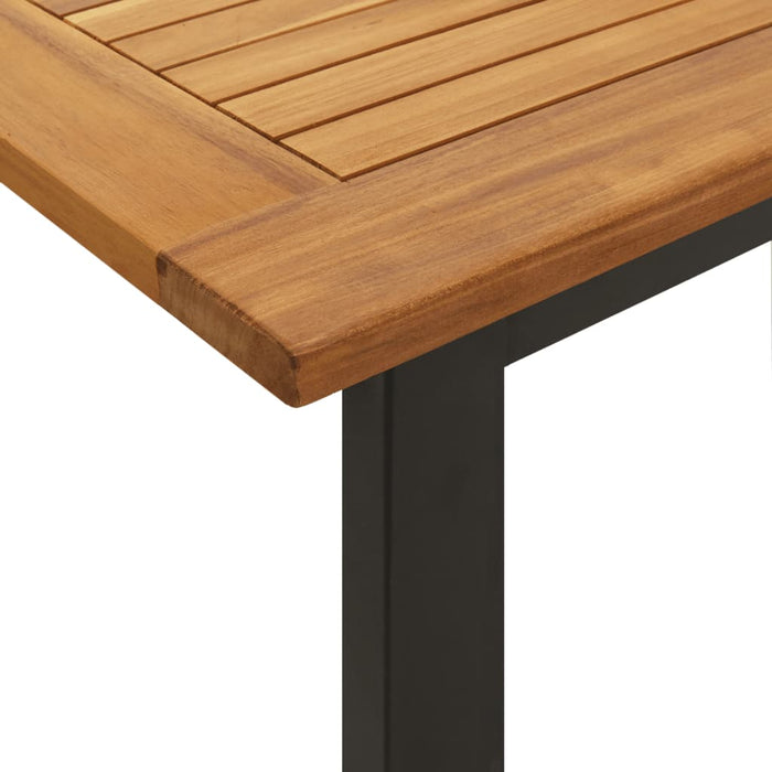 Set mobilier de grădină, 7 piese, lemn masiv de acacia și metal - WALTI WALTI