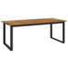 Set mobilier de grădină, 7 piese, lemn masiv de acacia și metal - WALTI WALTI
