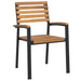 Set mobilier de grădină, 9 piese, lemn masiv de acacia și metal - WALTI WALTI