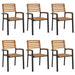 Set mobilier de grădină, 7 piese, lemn masiv de acacia și metal - WALTI WALTI