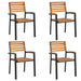 Set mobilier de grădină, 5 piese, lemn masiv de acacia și metal - WALTI WALTI