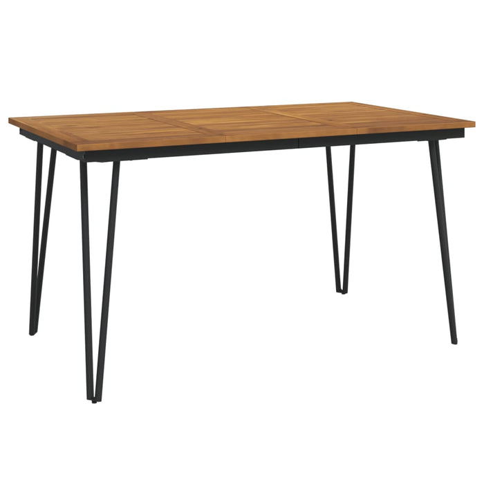 Set mobilier de grădină, 5 piese, lemn masiv de acacia și metal WALTI