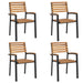 Set mobilier de grădină, 5 piese, lemn masiv de acacia și metal - WALTI WALTI