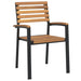 Set mobilier de grădină, 5 piese, lemn masiv de acacia și metal - WALTI WALTI