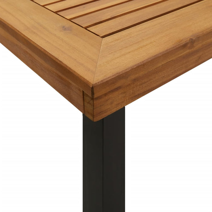 Set mobilier de grădină, 5 piese, lemn masiv de acacia și metal - WALTI WALTI
