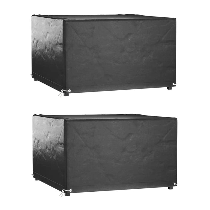 Huse mobilier grădină, 2 buc, 8 ocheți, 132x132x80 cm, pătrat - WALTI WALTI