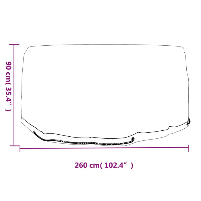 Huse mobilier de grădină, 2 buc., 10 ocheți, rotund, Ø230x90 cm - WALTI WALTI