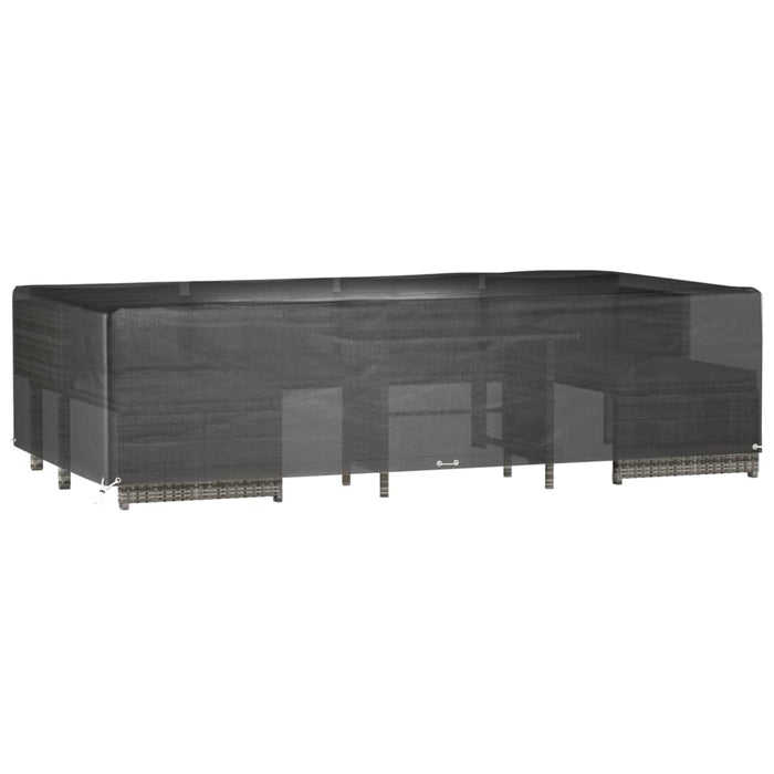 Huse mobilier grădină, 2 buc, 12 ocheți, 315x160x75 cm, pătrat - WALTI WALTI