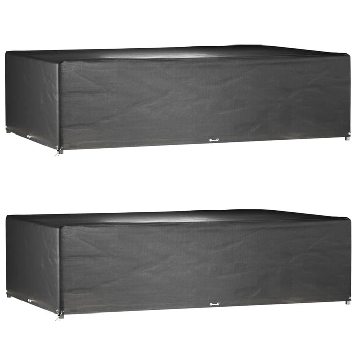 Huse mobilier grădină, 2 buc, 16 ocheți, 325x205x90 cm, pătrat - WALTI WALTI