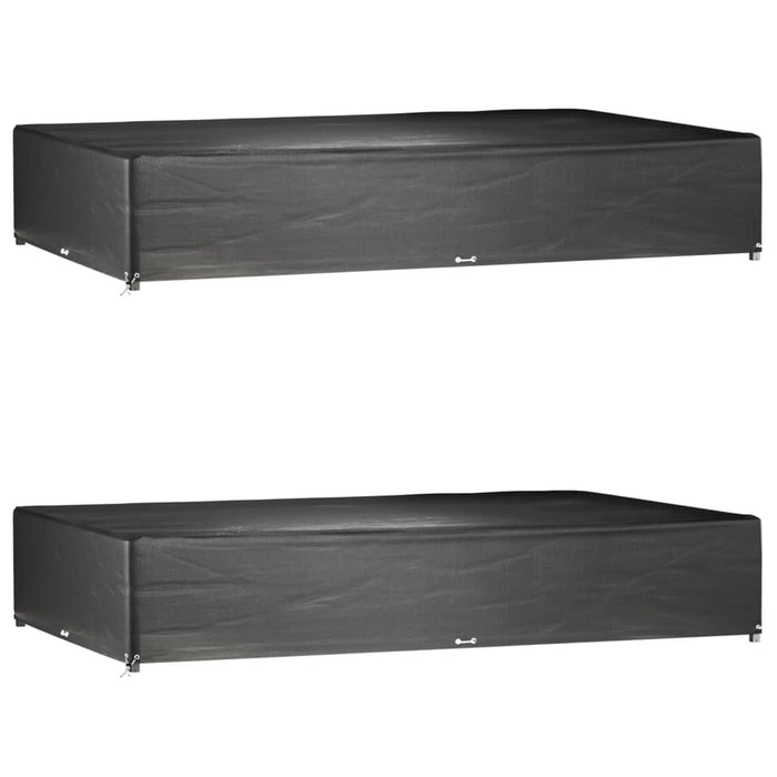 Huse mobilier grădină, 2 buc, 16 ocheți, 325x205x60 cm, pătrat - WALTI WALTI