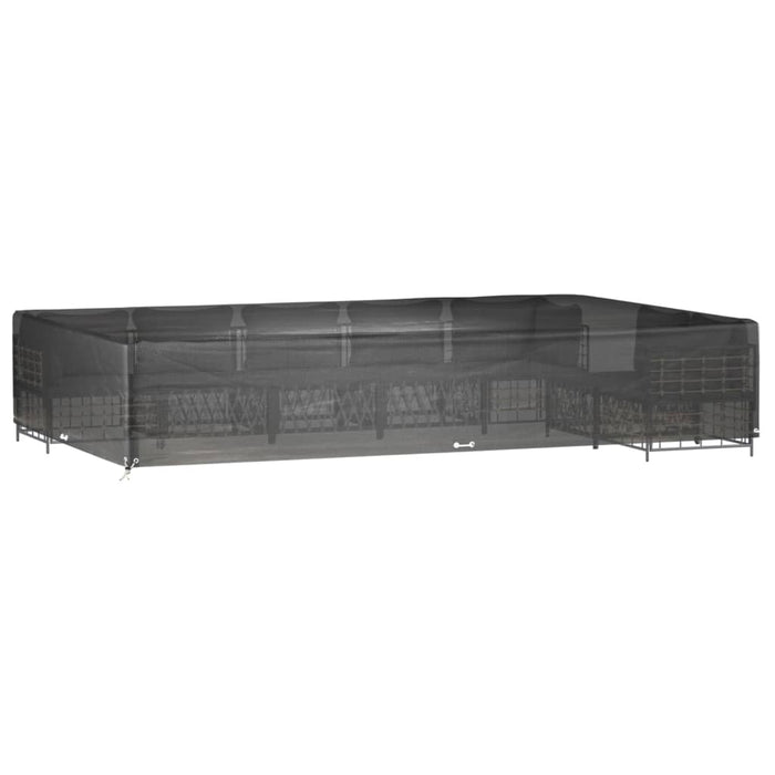 Huse mobilier grădină, 2 buc, 16 ocheți, 325x205x60 cm, pătrat - WALTI WALTI