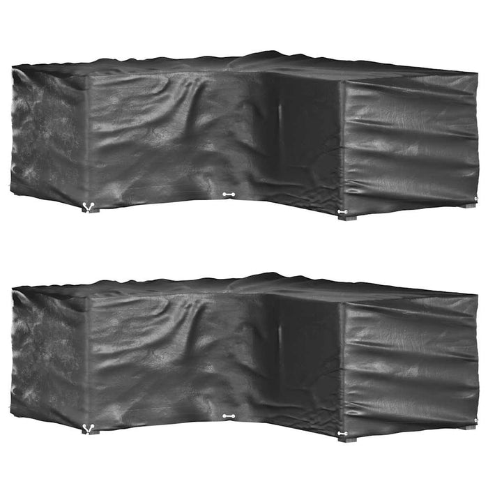 Huse mobilier grădină formă L, 2 buc, 16 ocheți, 215x215x70 cm - WALTI WALTI