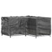 Huse mobilier de grădină în formă de L 16 ocheți, 215x215x90 cm - WALTI WALTI