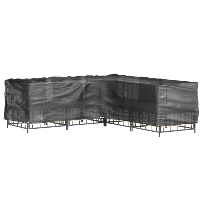 Huse mobilier grădină formă L, 2 buc., 16 ocheți, 250x250x70 cm - WALTI WALTI