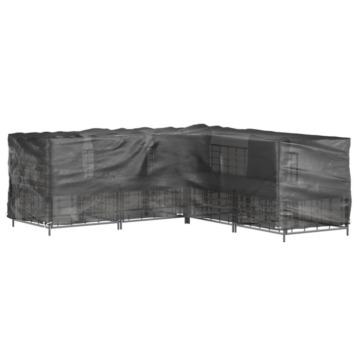 Huse mobilier de grădină formă în L, 16 ocheți, 285x285x90cm - WALTI WALTI