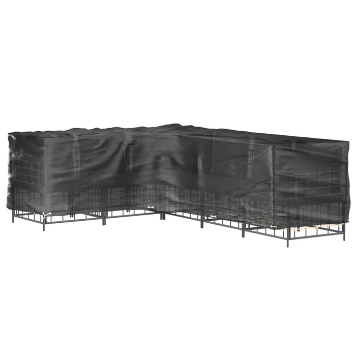 Huse mobilier grădină formă L, 2 buc., 18 ocheți, 220x285x80 cm - WALTI WALTI