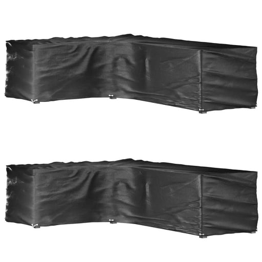 Huse mobilier grădină formă L, 2 buc., 16 ocheți, 210x260x80 cm - WALTI WALTI
