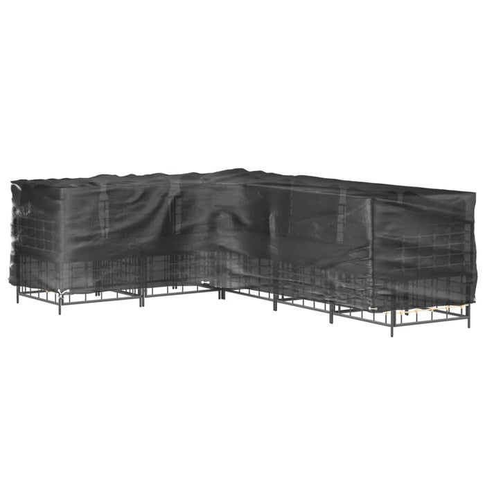 Huse mobilier grădină formă L, 2 buc., 16 ocheți, 210x260x80 cm - WALTI WALTI