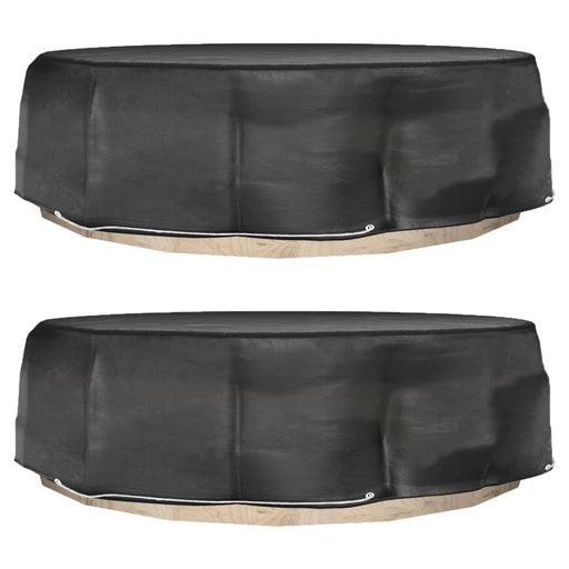 Huse mobilier tip insulă, 2 buc., 8 ocheți, rotund, Ø188x50 cm - WALTI WALTI