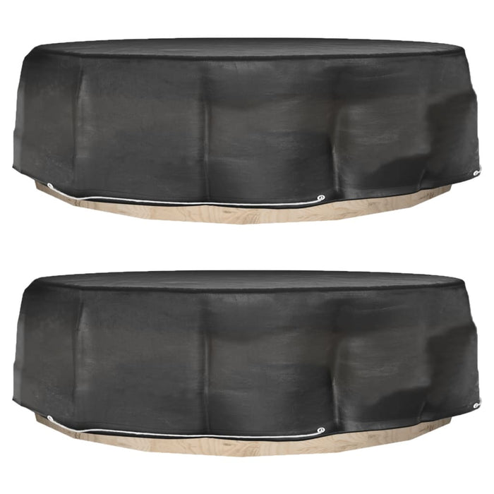 Huse mobilier tip insulă, 2 buc., 8 ocheți, rotund, Ø188x50 cm - WALTI WALTI