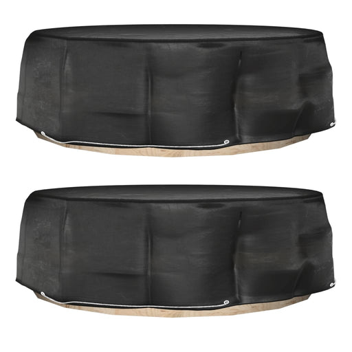 Huse mobilier tip insulă, 2 buc., 10 ocheți, rotund, Ø236x67 cm - WALTI WALTI