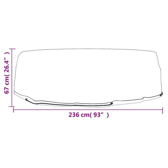 Huse mobilier tip insulă, 2 buc., 10 ocheți, rotund, Ø236x67 cm - WALTI WALTI