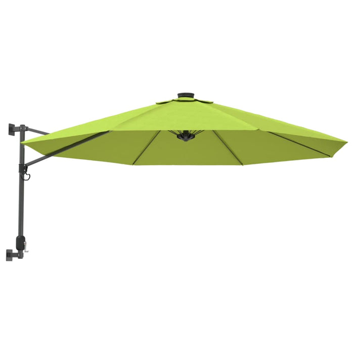 Umbrelă de soare montată pe perete, verde măr, 290 cm - WALTI WALTI