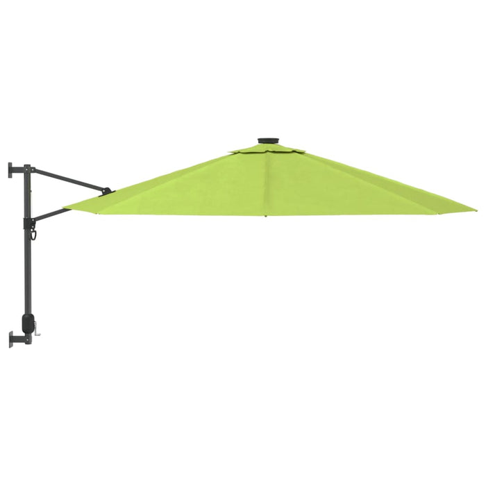 Umbrelă de soare montată pe perete, verde măr, 290 cm - WALTI WALTI