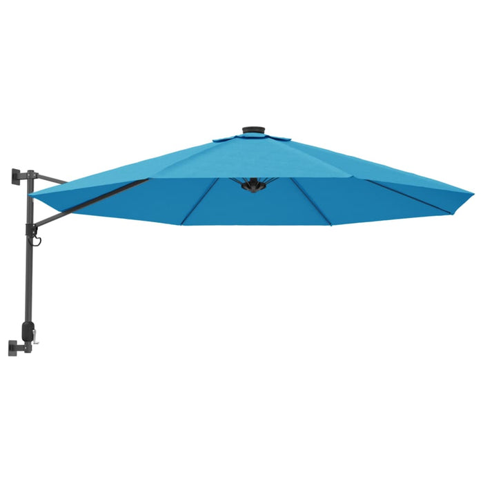 Umbrelă de soare montate pe perete cu LED-uri Sea Blue, 290 cm - WALTI WALTI