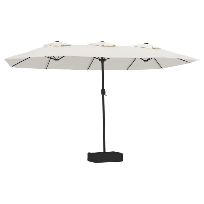 Umbrelă de soare cu două capete, alb nisipiu, 449x245 cm - WALTI WALTI