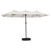 Umbrelă de soare cu două capete, alb nisipiu, 449x245 cm - WALTI WALTI