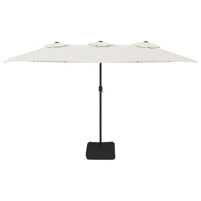 Umbrelă de soare cu două capete, alb nisipiu, 449x245 cm - WALTI WALTI