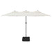 Umbrelă de soare cu două capete, alb nisipiu, 449x245 cm - WALTI WALTI