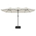 Umbrelă de soare cu două capete, alb nisipiu, 449x245 cm - WALTI WALTI