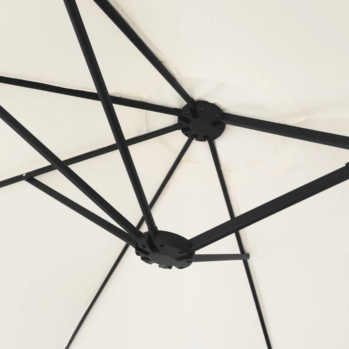 Umbrelă de soare cu două capete, alb nisipiu, 449x245 cm - WALTI WALTI