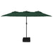 Umbrelă de soare cu două capete, verde, 449x245 cm - WALTI WALTI