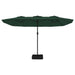 Umbrelă de soare cu două capete, verde, 449x245 cm - WALTI WALTI