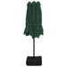 Umbrelă de soare cu două capete, verde, 449x245 cm - WALTI WALTI