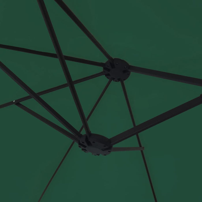 Umbrelă de soare cu două capete, verde, 449x245 cm - WALTI WALTI