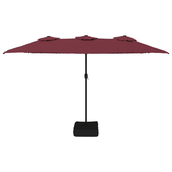 Umbrelă de soare cu două capete, roșu bordo, 449x245 cm - WALTI WALTI