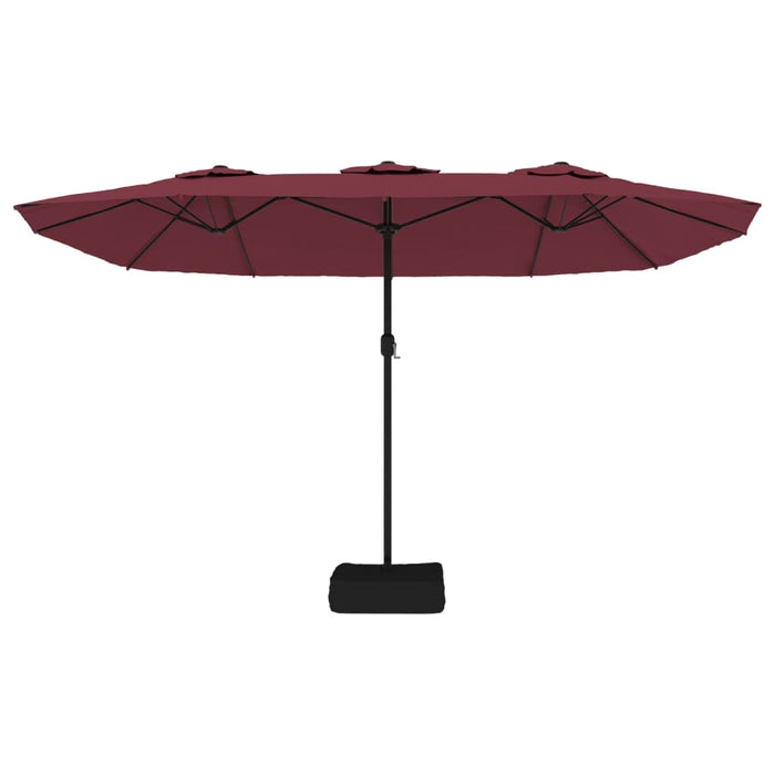 Umbrelă de soare cu două capete, roșu bordo, 449x245 cm - WALTI WALTI