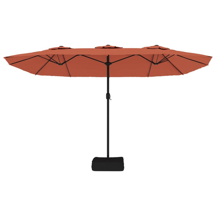 Umbrelă de soare cu două capete, cărămiziu, 449x245 cm - WALTI WALTI